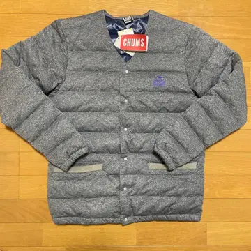 CHUMS 티쉘 다운 가디건 H/그레이 L 사이즈
