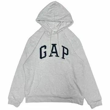 GAP 그레이 후드 부착 후드티 M