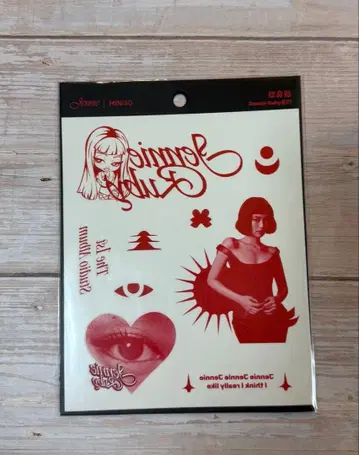 JENNIE X MINISO 콜라보 구매 혜택 타투 씰