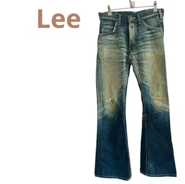 Lee 부츠컷 데님 팬츠 일본제 소가죽 면100 빈티지 26