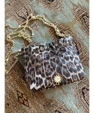 EVRIS 에브리리스 퀼팅 비쥬체인 미니 BAG 레오파드 백