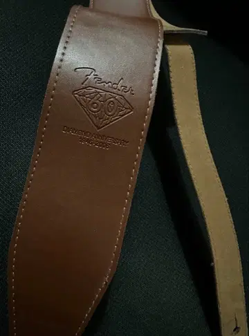 Fender 60th Anniversary 가죽 스트랩 Brown