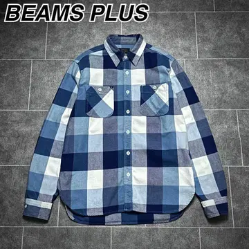 BEAMS PLUS 버팔로 체크 셔츠 플란넬 셔츠 빔즈 플러스