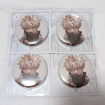 히로아카 JCS 한정판 캔뱃지 바쿠고 카츠키 4개