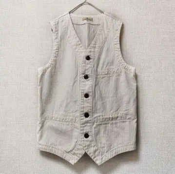 JAPAN BLUE JEANS 화이트 베스트 천연 코튼