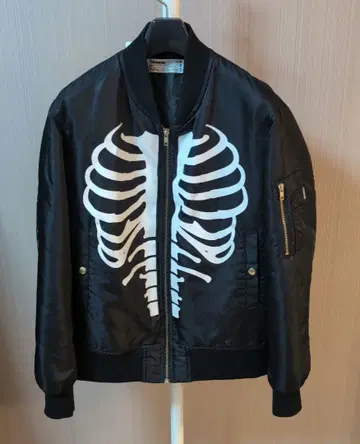 LEGEND MADE 스켈레톤 프린트 MA-1 자켓