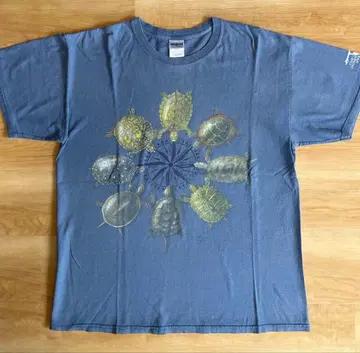 90s 와일드 코튼 거북 애니멀 티셔츠 L