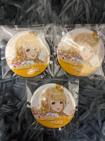 학원 아이돌 마스터 학마스 후지타 코토네 조이풀 마칭 캔뱃지 3개