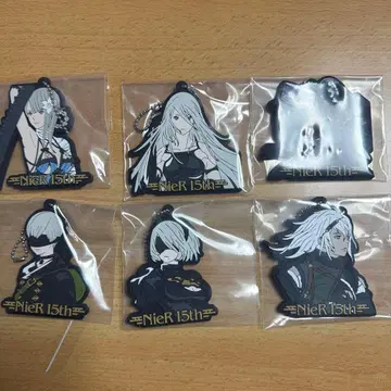 니어 오토마타 15주년 기념 복권 E상 러버 스트랩 6종