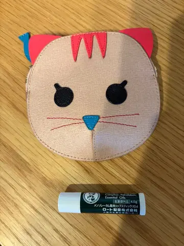 FURLA 고양이 얼굴 코인 케이스 물고기 참 포함