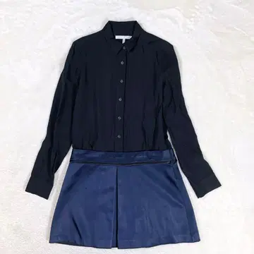 빅토리아 베컴 원피스 절개 긴팔 블랙 UK8 드레스