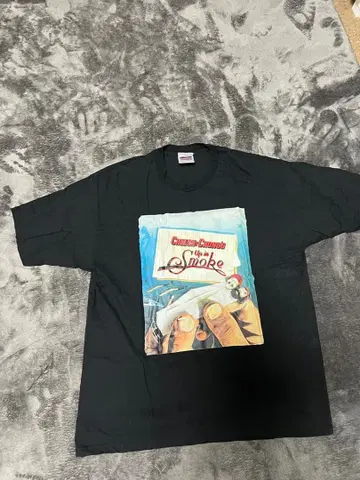 그래픽 프린트 T셔츠 블랙