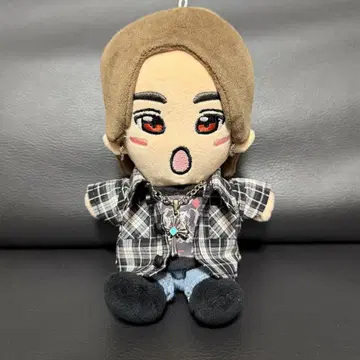 인형 옷 체크 셔츠 (블랙)