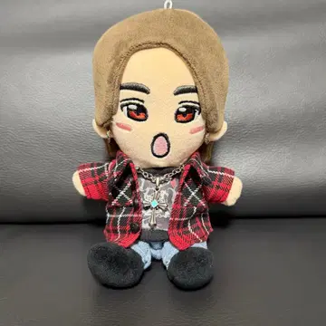 인형옷 체크 셔츠 ( 빨간색 x 블랙 )