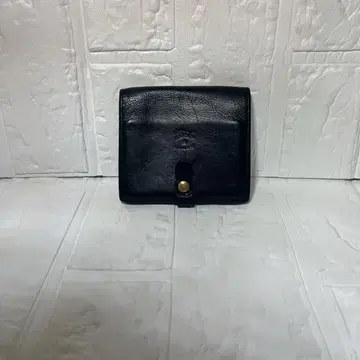 일비종떼 미니 지갑 천연 가죽 컴팩트 지갑 패스케이스 포함