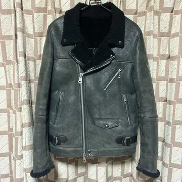 챌린저 라이더 자켓 무스탕 보아 안감 가죽 자켓