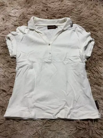 MONCLER 반팔 피케 셔츠 S 화이트