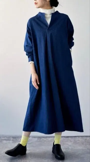 스튜디오 클립 데님 색 원피스 F+