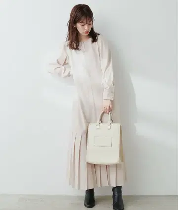 natural couture osono 밑단 플리츠 원피스