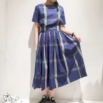 BEAMS BOY 빅 타탄 바스크 셔츠