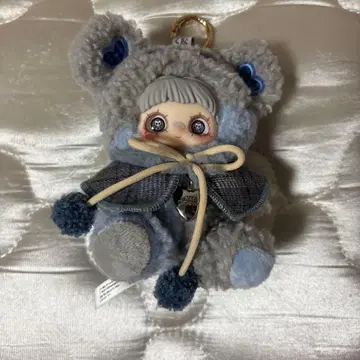 곰 귀 달린 봉제 인형 키링