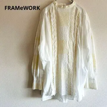 FRAMeWORK 프레임워크 자수 풀오버 자수 블라우스