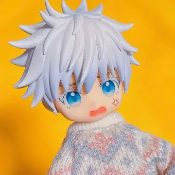 넨도로이드용 오리지널 페이스 부품 푸른 눈 분노 얼굴