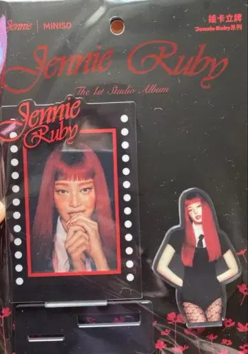 제니 MINISO 팝업 중국 한정판 콜라보 아크릴 스탠드