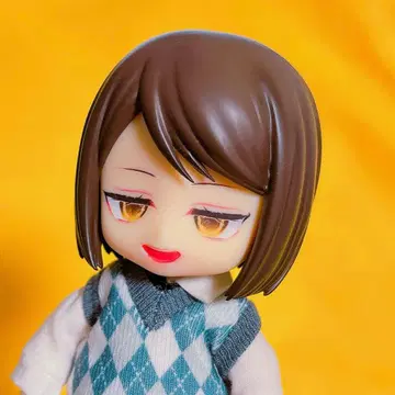 넨도로이드용 오리지널 페이스 파츠 옐로우 컬러 눈 흘겨뜨린 눈