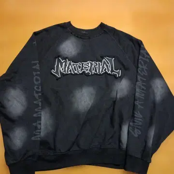 그래핏 맨투맨 블랙 그런지 Y2K 오버 사이즈 L