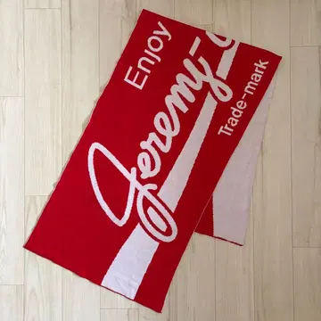 Jeremy Scott 머플러 아카이브 스톨 빨간색