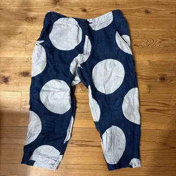 BLUE BLUE JAPAN 도트 무늬 린넨 팬츠