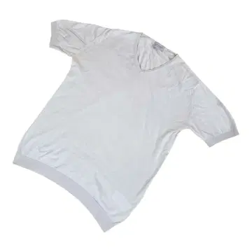 JOHN SMEDLEY 씨 아일랜드 코튼 V넥 니트 L 반팔