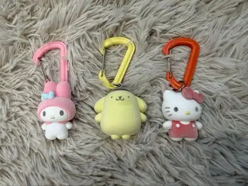 산리오 컬러풀 카라비너 마스코트 참 키티 마이멜로디 폼폼푸딩