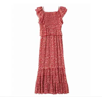 cocodeal 코코딜 셔링 프릴 플라워 프린트 원피스