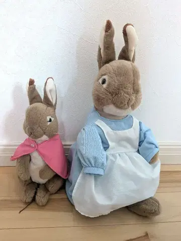 피터 래빗 토끼 봉제 인형 세트 부모와 자식