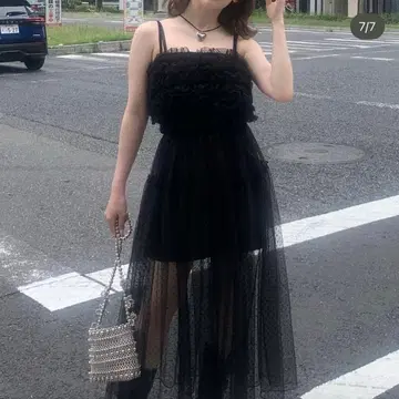 treat urself 튤 프릴 뷔스티에