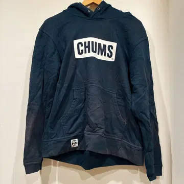 CHUMS 네이비 후드 부착 후드티 빈티지 S 사이즈 구제 의류 봄/가을