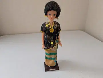 인도네시아 숨바와 섬 민족 의상 인형 에스닉 발리풍 입상