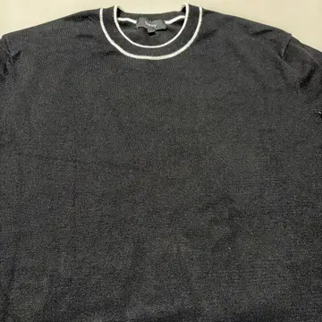 띠어리 남성용 반팔 니트 L 블랙