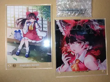 동방 CD 자켓 아크릴 보드 Bad Apple 하쿠레이 레이무 다이소