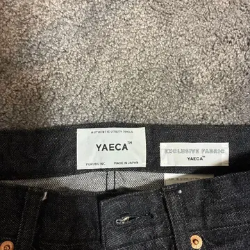 YAECA 와이드 스트레이트 데님 블랙