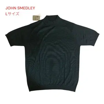 택 포함 미사용 JOHN SMEDLEY 반팔 니트 모크넥 L 사이즈