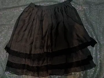 미호마츠다 Milo Matsuda 블랙 플레어 스커트