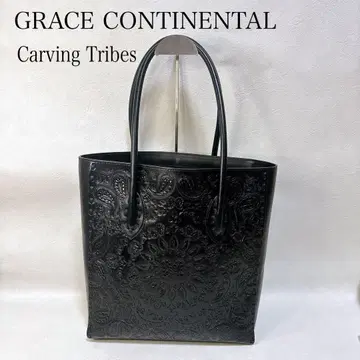 그레이스 콘티넨탈 카빙 트라이브스 현행 PaisleyTote 블랙