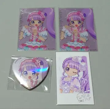 프리파라 LAFARY 라파리 특전 카드 캔 배지 마나카 논