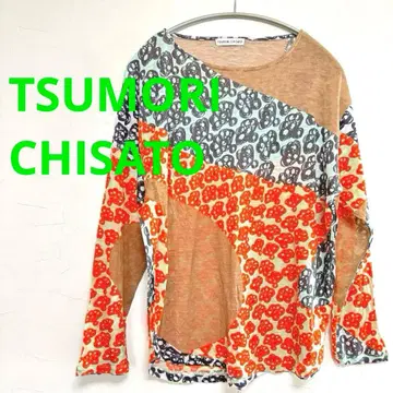츠모리치사토 TSUMORI CHISATO 멀티 컬러 패치워크풍 티셔츠