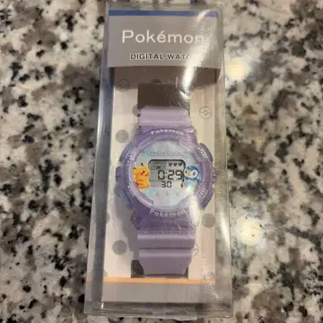 포켓몬 디지털 워치 보라색 미개봉 새상품 손목시계