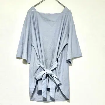 n0214 [로트레아몽] 튜닉 일본제 플레어 슬리브 블루