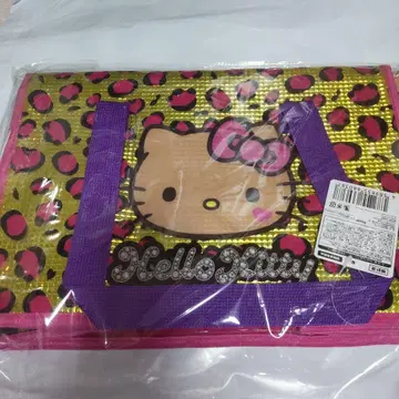 헬로키티 레오파드 무늬 보냉 백